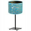 GIA TABLE LAMP, GOLD PATTERN LAMPSHADE