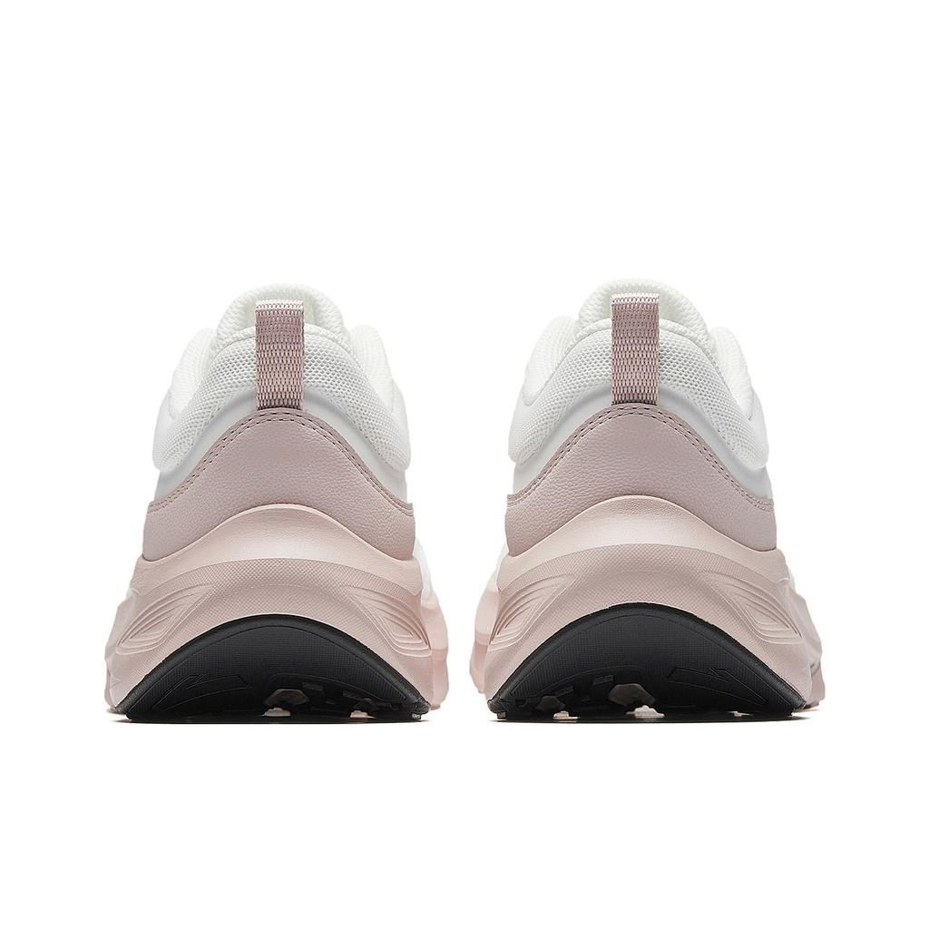 Anta Yichun Simple Versatile Rebound Height Increasing Lightweight Breathable Low Top Casual Running Shoes Women Sneaker White Pink 922545531-2