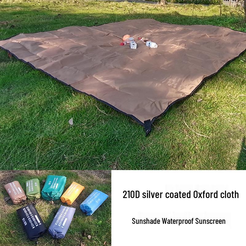 Large Silver-Coated Oxford Cloth Picnic Blanket & Moisture-Proof Camping Mat