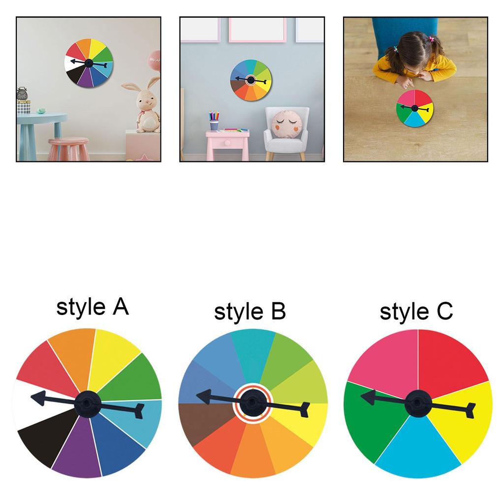 Wall Mount Prize Turntable Reusable Erasable Compact Hanging Portable Spinning Prize Wheels for Party Pub Teaching Activity
