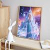 Disney 5D DIY Full Circle Diamond Painting Kit Elsa Frozen Ice Castle Galaxy Home Bedroom Wall Decor Gift