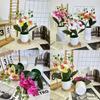 Butterfly Orchid Imitation Flower Set For Home Interior And Outdoor Garden Decoration