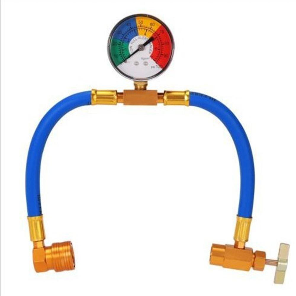 Adapter Refrigerant Recharge Kit Manometer Car Conditioning Kit  Freon Refilling