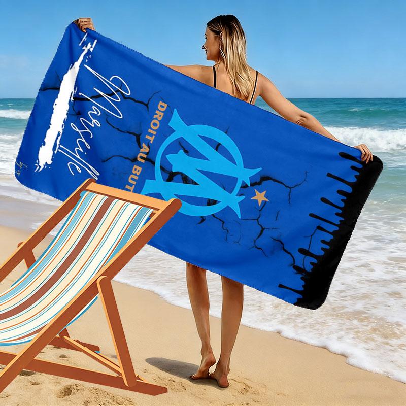 l'OM Logo Print Beach Towel, Large Soft Quick Dry Towel for Beach Camping Swimming