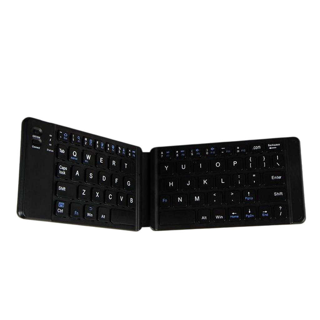 Faltbare Tastatur Leise Wiederaufladbar Kabelgebunden Drahtlos Bluetooth Dual-Modus Tragbare Faltbare Tastatur für Tablets Desktop