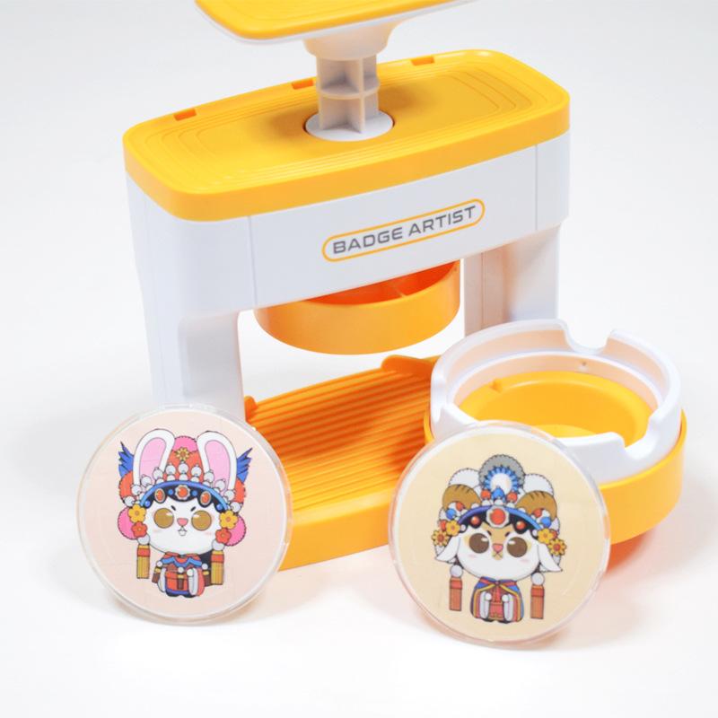 Button Maker Machine,Badge Maker for Kids,with 48 Pcs Pictures and Badge,DIY Pin Button Maker Press Machine for DIY Gifts and Christmas