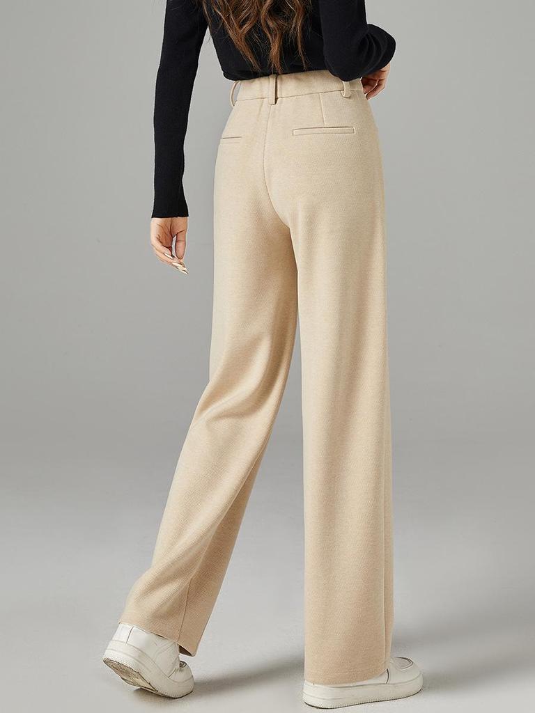 Women's 2025 Winter High-Waist Wool-Blend Slimming Pants