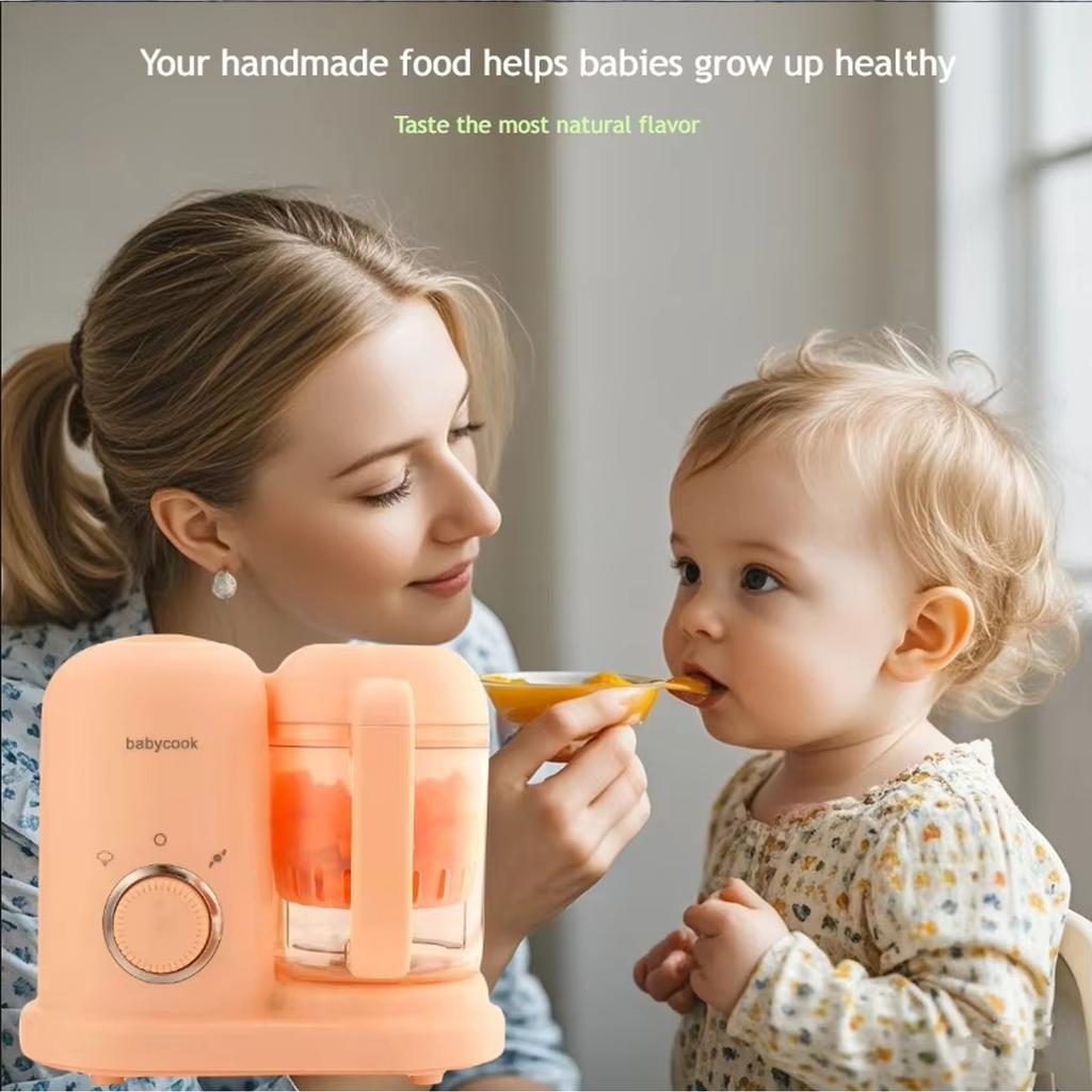 Baby Food Maker 3 In 1 Steamer Blender Processor Automatic Small Food Grinder for Infant Food Preparation US Plug 110V