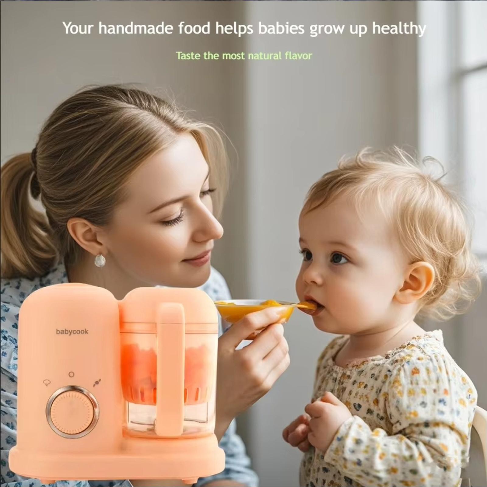 

Baby Food Maker 3 in 1 Steamer Blender Processor Automatic Small Food Grinder for Infant Food Preparation US Plug 110V one size