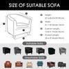 Tub Sofa Cover Stretch Sofa Club Chair Cover Elastic Study Printed  Armrest  Chair Cover for Bar