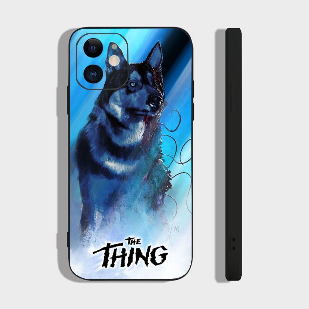 The T-Thing - John Carpenter Thriller Movie Phone Case For IPhone 17 Air 16 15 14 13 Pro Max 11 12 Black Silicone Cover