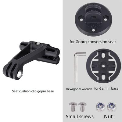 Support de Lampe de Selle de Vélo Réglable Antichoc Support de Tige de Selle pour Feu Arrière Rétroviseur Garmin Varia Radar RVR315 RTL510 515 500