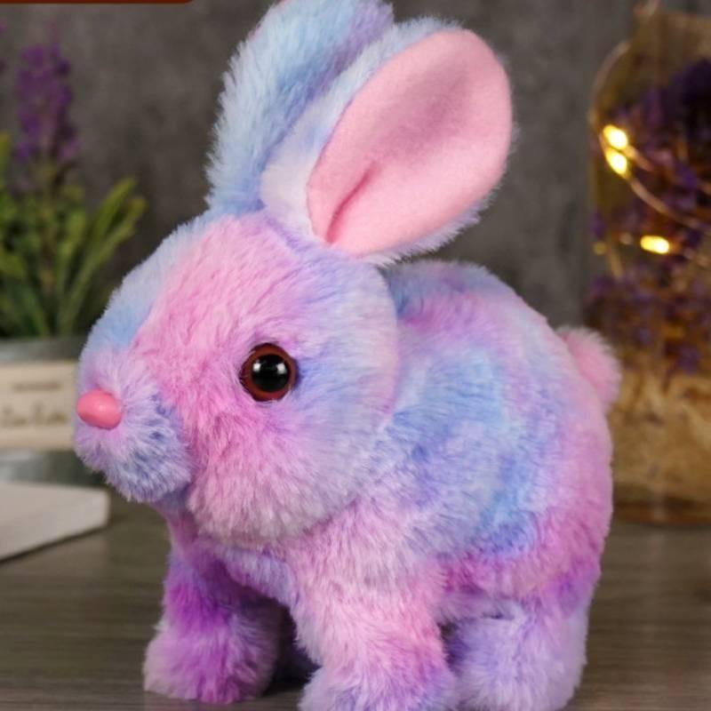 Plush Cute Rabbit Toy With Capable Of Producing Sound And Jumping For Kids Gift