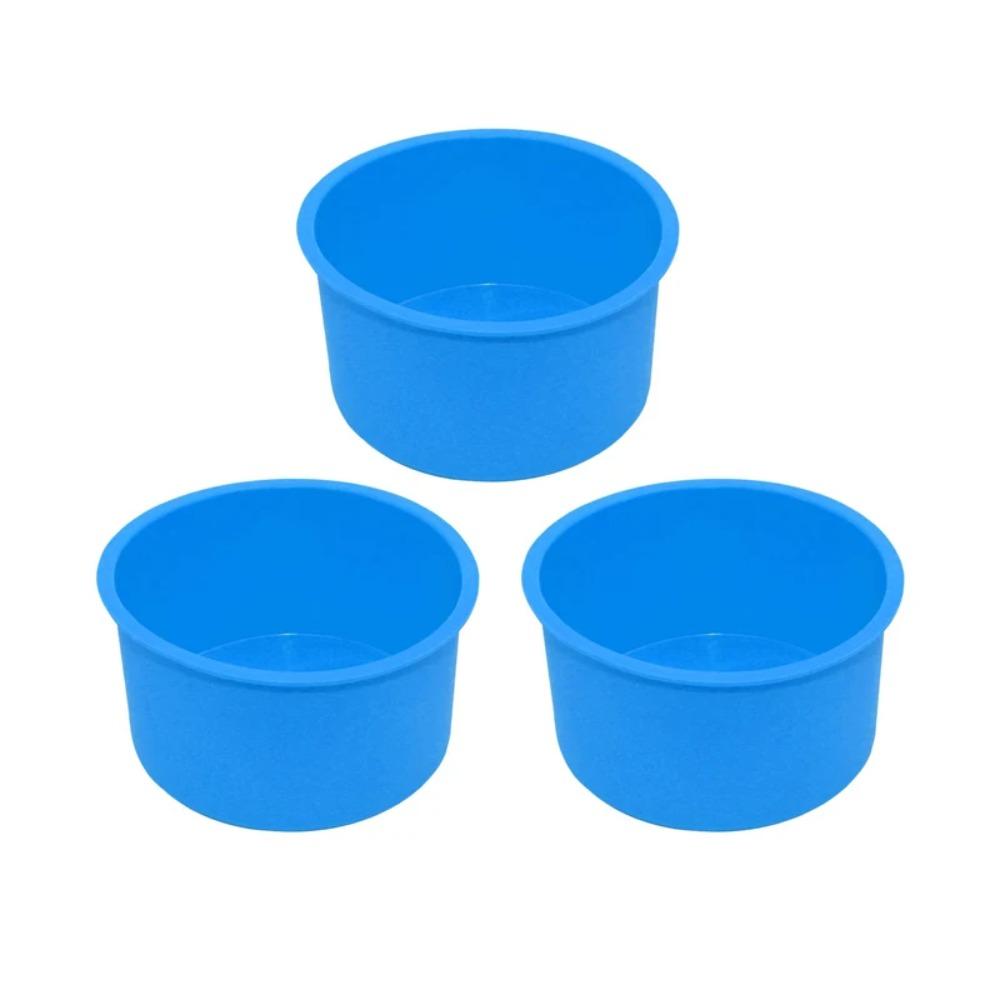 

3pcs/Set Round Cake Pans Silicone Mini Cheesecake Moulds Heat Resistance Mini Angel Food Cake Pan For Baking 0901