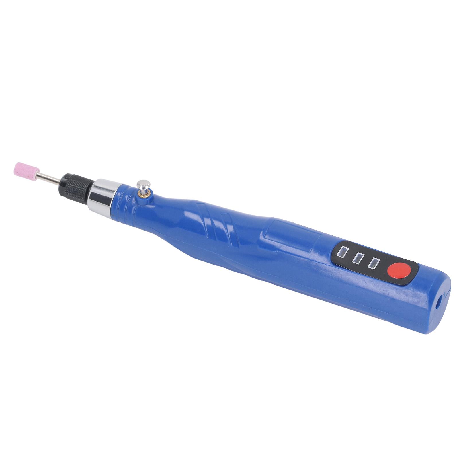 

Электрическая шлифовальная ручка Полировальный набор Мини USB зарядка Портативный аккумуляторный роторный инструмент 30 Вт Синий