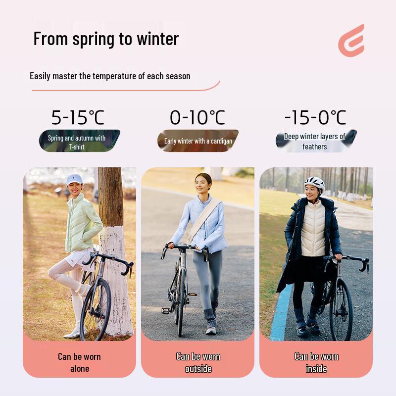 ERANLIS Women's 2025 Lightweight Slim-Fit Stand Collar Down Jacket