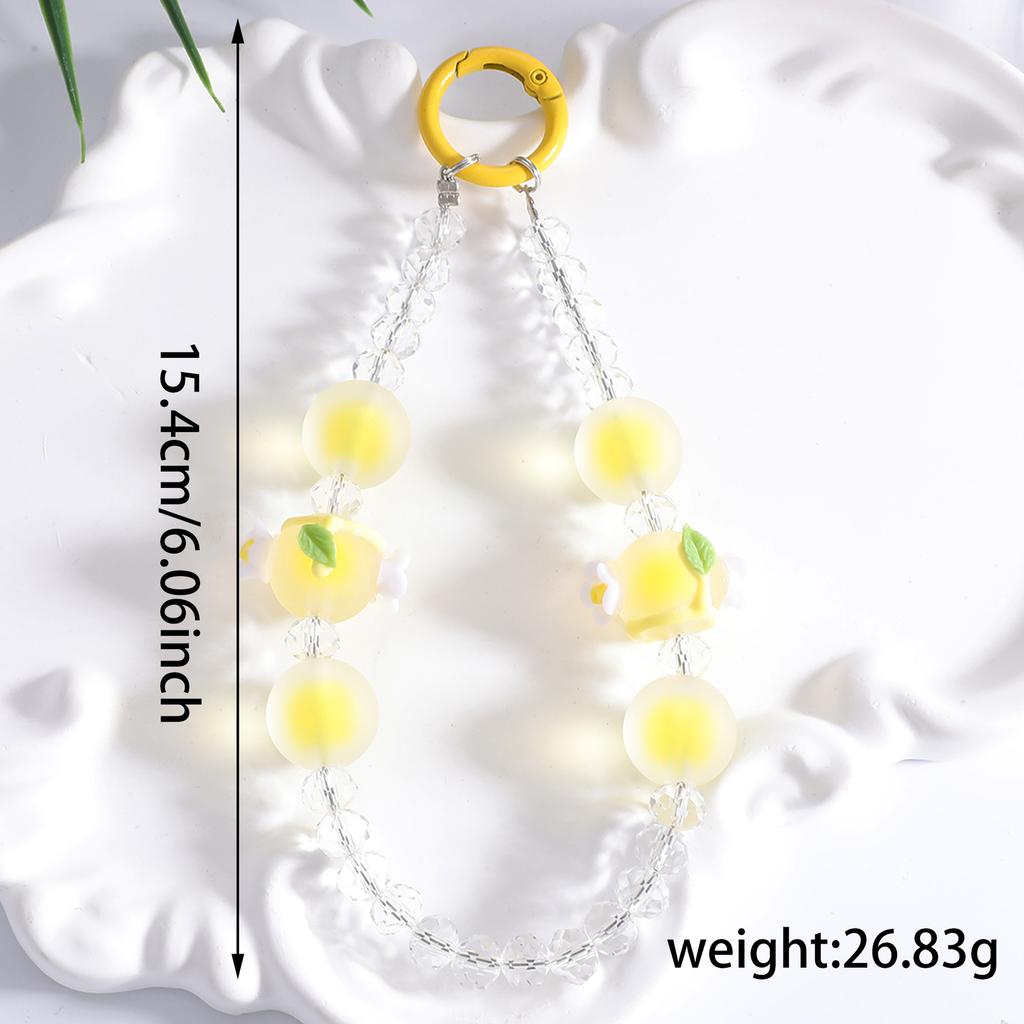 Hot-selling New Ins Wind Beaded Universal Mobile Phone Chain Hanging Chain Pendant Keychain Pendant Small Fresh Hanging Jewelry Batch