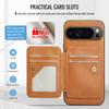 2 in 1 Detachable Cards Solt Wallet Leather Case for Google Pixel 9 Pro XL 8 8A 7 7A Vertical Bag Invisible Bracket RFID Cover