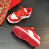 Hanfu Red Xiuhe Wedding Shoes 2025 New Bridal Shoes Are Not Tired of Thin-soled Leather Casual Bridesmaids Bridal Board Shoes