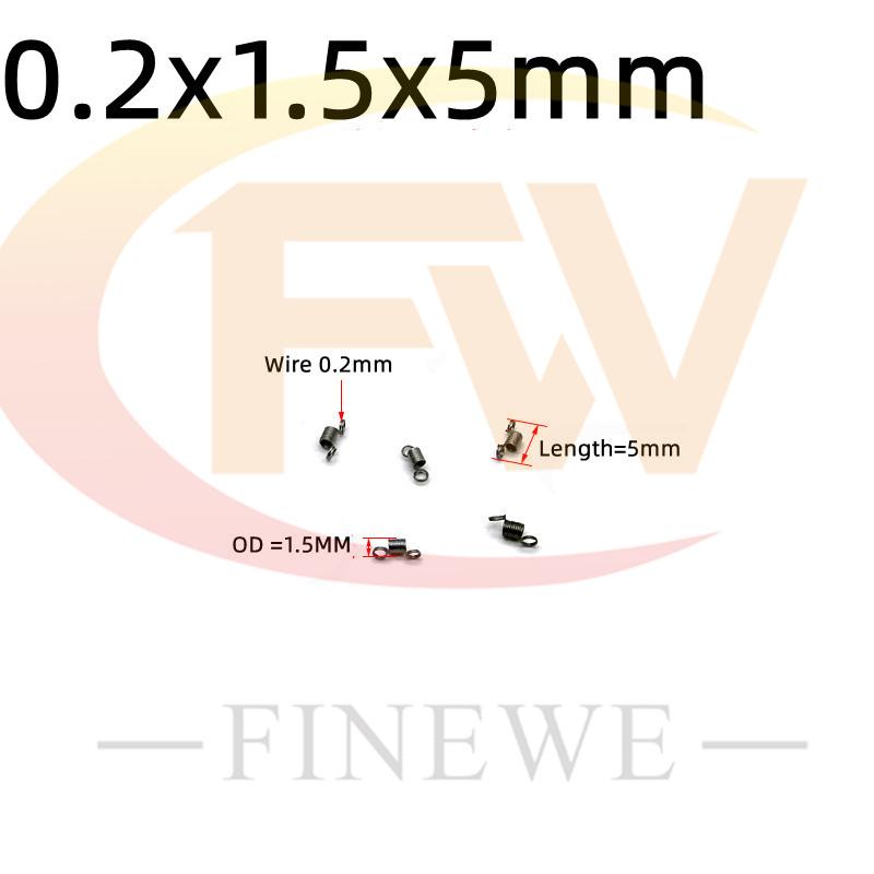 10PCS  Wire 0.2mm Length 5-50mm Stainless Steel  Mini Spring  DIY Mechanical Samll  Tension Spring
