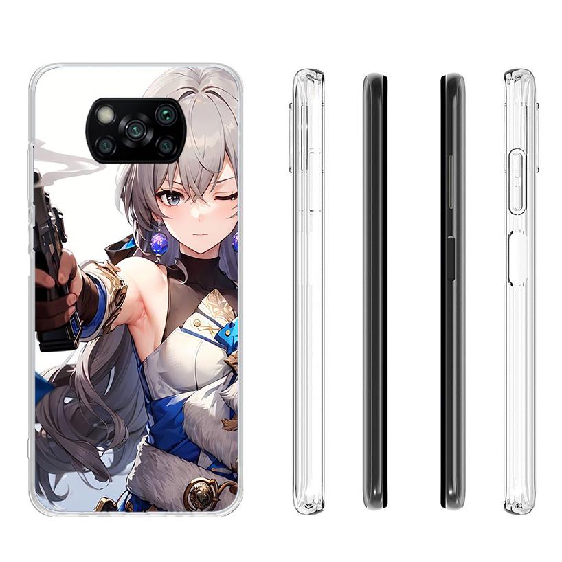 Honkai Star Rail Bronya Rand Phone Case For Xiaomi Poco X7 X6 X5 Pro F7 Ultra Redmi 15C 15 13 13C 12 12C 10 10A 10C 9 9A 9C 9T C