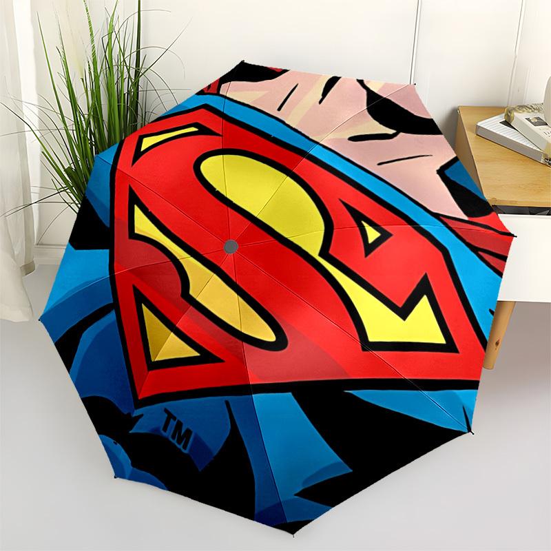 

1pc Superman Logo Automatic Open/Close Umbrella - 8-Rib Stability - All-Season Everyday & Formal Use, Fashion Lovers yy251022014