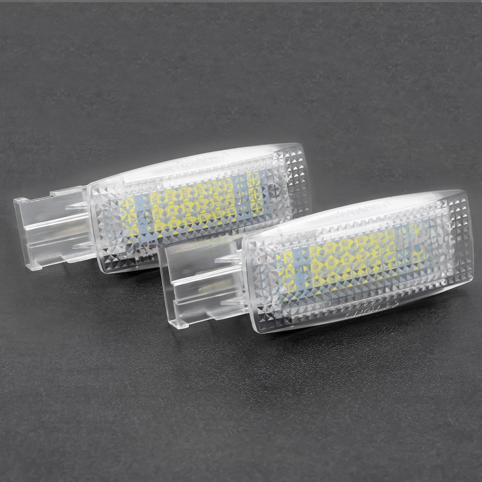 

2 шт., 18 светодиодов, солнцезащитный козырек, косметическое зеркало, лампа для чтения для VW Golf 4 5 6 7 Passat B5 B6 B7 CC Jetta Polo EOS Tiguan Touran Beetle белый