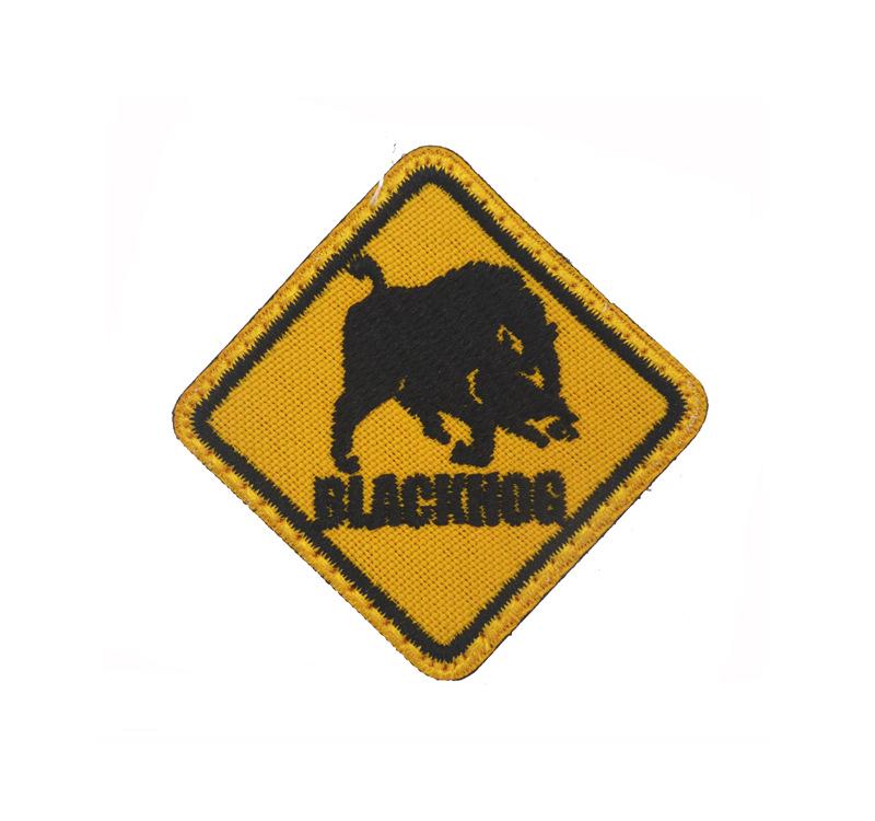 Wild Boar Bee Embroidered Velcro Patch for Outdoor Use