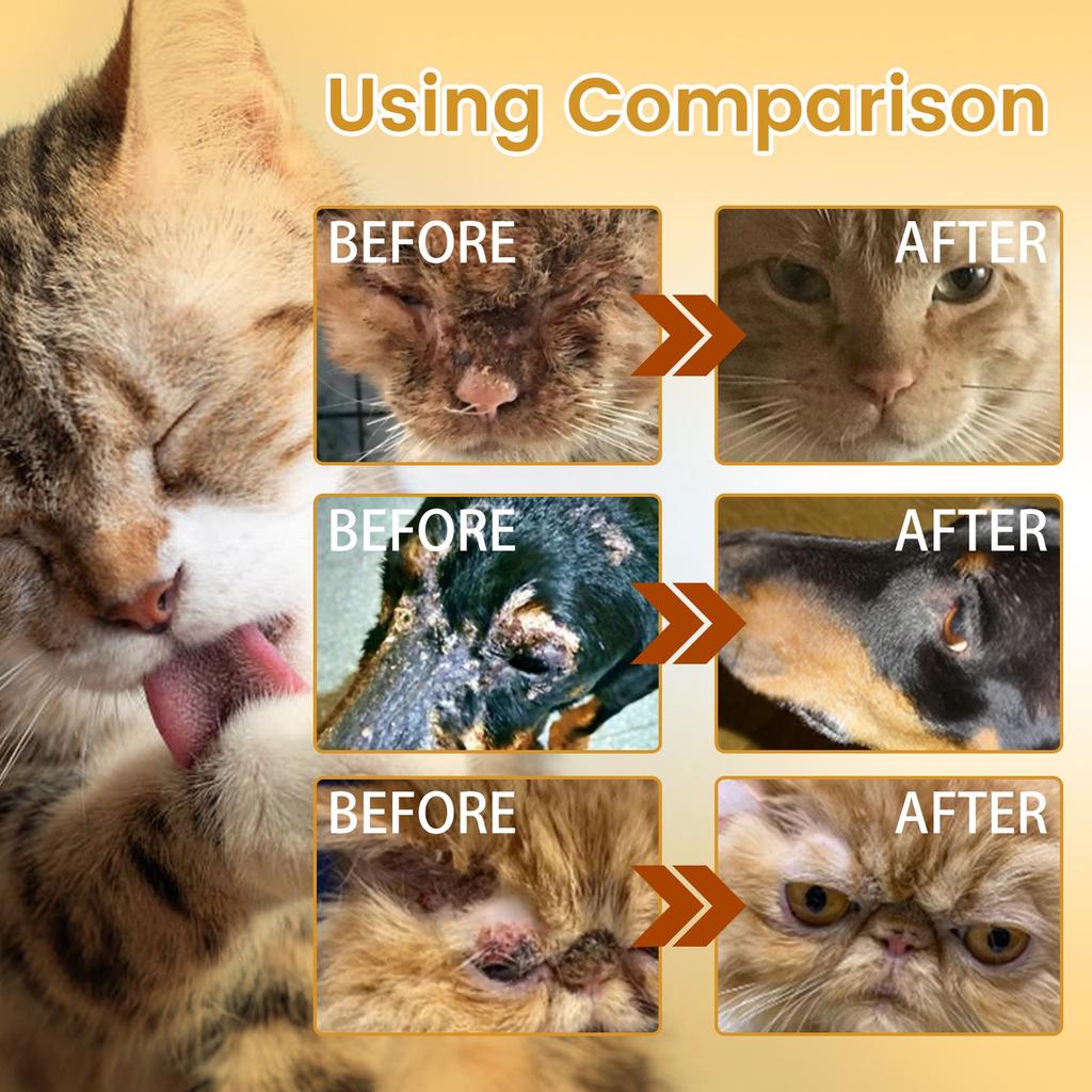 Et Moss Anti-Juckreiz Anti-Floh Milben Zecken Spray für Katzen und Hunde Hautprobleme Haustier Gesunde Pflege 30ml