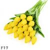 5/10pcs PU Tulip Simulation Flower Artificial Flowers Fake Tulips Real Touch Flower Arrangement Bouquet for Home Wedding Decor