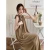 French off-the-shoulder vest dress for women's summer new straps design sense and thin temperament holiday style dress