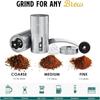 Camping Portable Stainless Steel Manual Coffee Grinder Adjustable Grind Settings