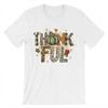 Thankful Pumpkin Autumn Harvest Season Plaid T-shirt For Men Women