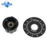 1 Set Potentiometer Knob MF-A03 Dial Knob + MF-A03 Bakelite Knob 6.4mm with Scale Plate Sheet Scale Digital, for 3590S