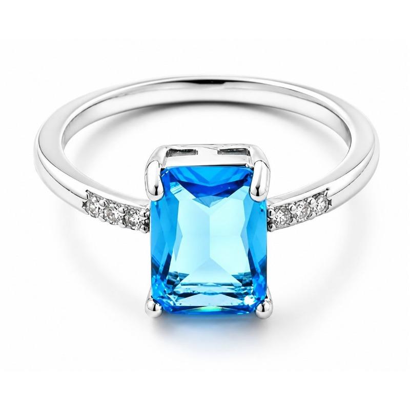 European and American New Diamond Twist Ring Couple's Ring Simple Fashion Ladies Jewelry Brilliant Exquisite Ladies Ring