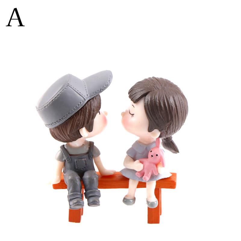 Moss Micro - Landscape  Festive Ornaments Stool Couples Small Ornaments