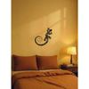 Handgefertigte Metallgecko-Wandkunst Moderne Geometrische Eidechsen-Skulptur für Boho-Wohnzimmer Schlafzimmer Büro Außenbereich Dekoration Einzigartiges Reptilien-Hängegeschenk