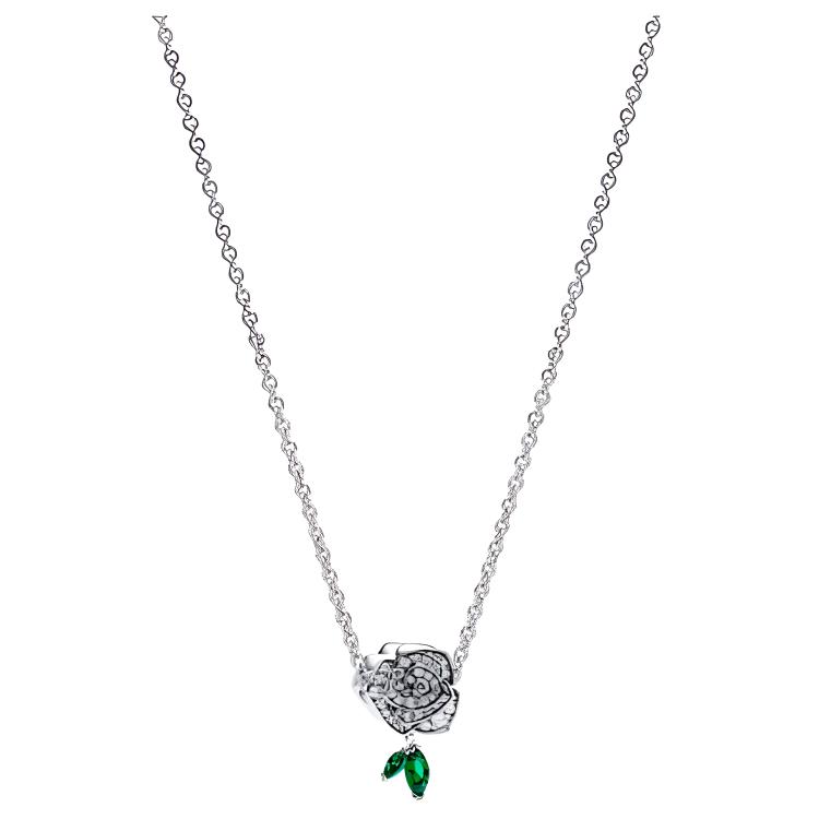 Pandora Rose Pendant Decoration 925 Silver Necklace Women necklace ZT2967 Default Packaging
