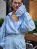 2025 European & American Women's Loose Lantern Sleeve Long Shirt