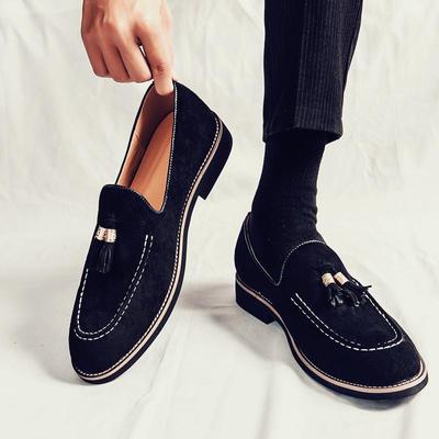 Herren Britischer Stil Spitzschuh Mattes Leder Slipper: Lässige Slipper-Fahrschuhe