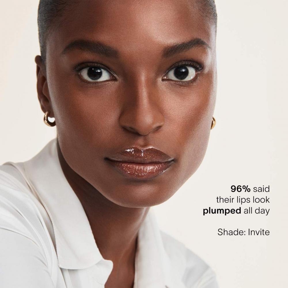 HourGlass Phantom VolumizinG Glossy Lip Balm .05 Oz   1.7 G Invite 80 Rosy Brown With Gold Pearl