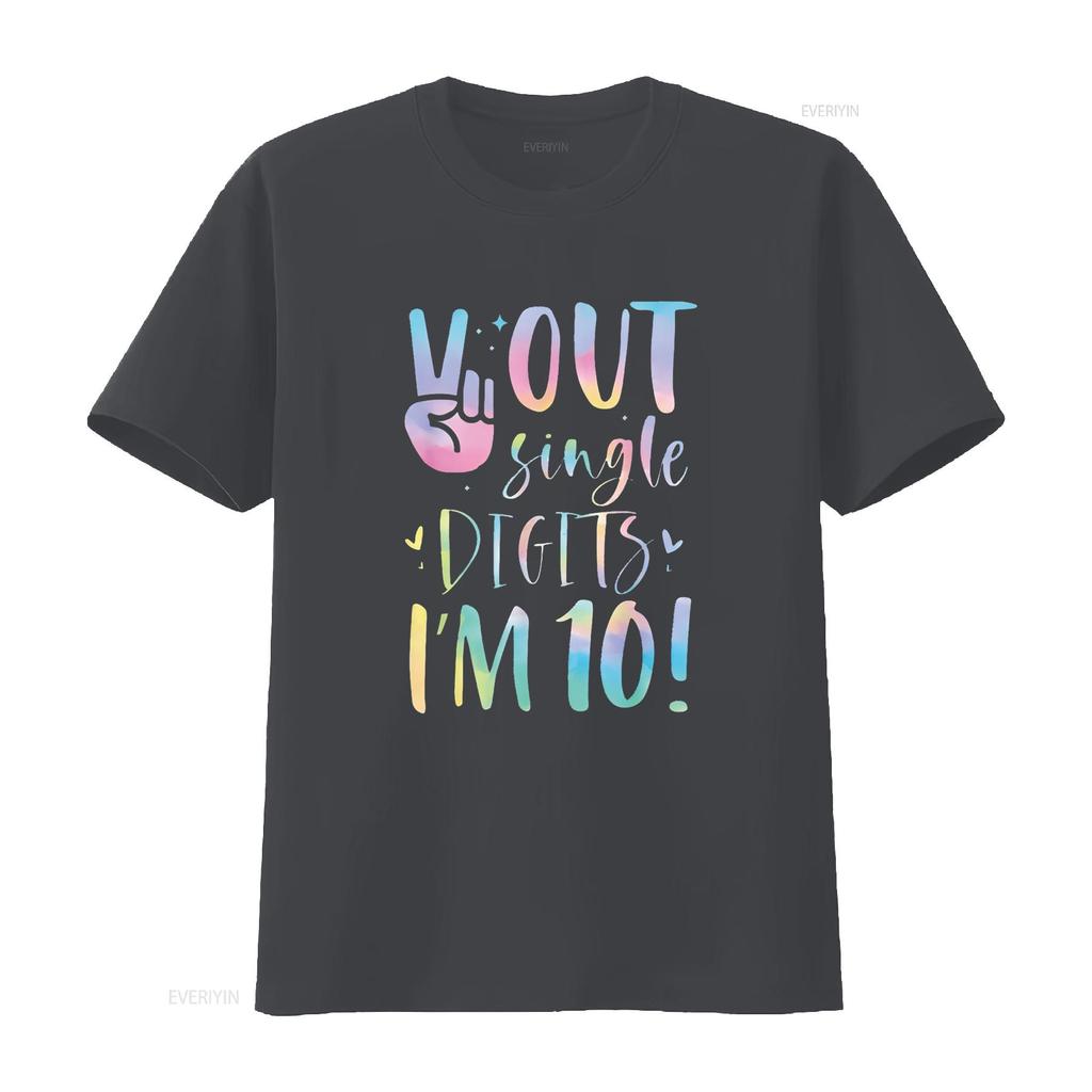 Peace Out Single Digits I m 10 Year Old 10th Birthday Girl T Shirt vintage Washed Slightly fashion Comfortable Stylish graphic