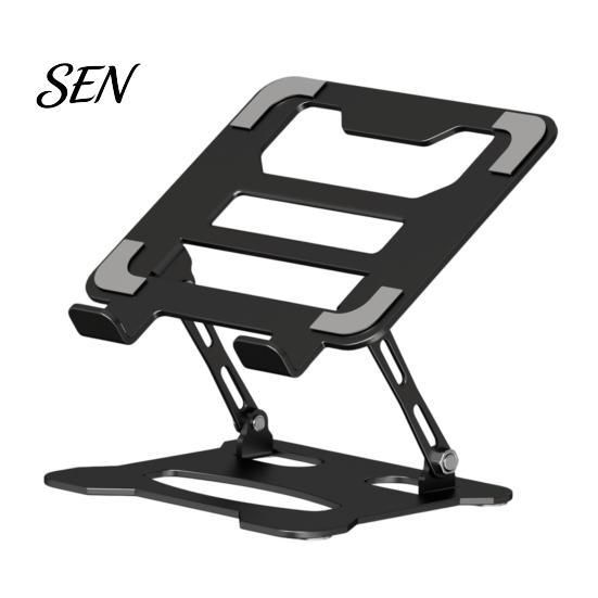 Universele Laptopstandaard Opvouwbaar voor Bureau, Draagbare Hoogteverstelbare Computer Ergonomische Notebook Verhoger Houder, Geventileerde Koeling Tablet Houder