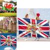 Welsh And Uk Flag Polyester Outdoor Indoor Garden Patriotic Banner For Home Decorations