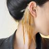 Böhmische Vintage Lange Übertriebene Unregelmäßige Feder Ohrringe Für Frauen Ethnische Feder Ohrstecker Party Schmuck Geschenk