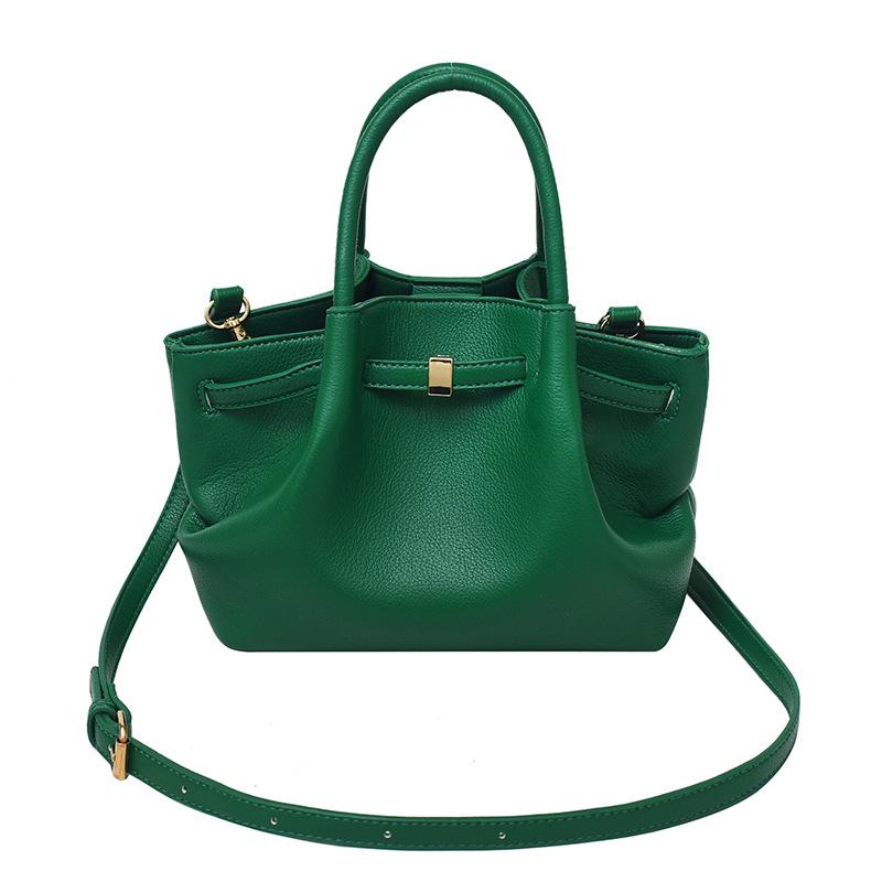 Wholesale Niche Design Pleated Portable Bucket Bag Women's Temperament Commuting Simple Wind High Quality Messenger Bag