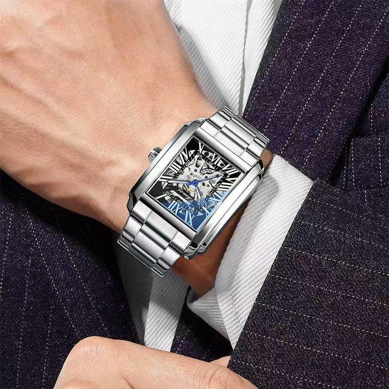 Chenxi Relógio Automático de Ouro de Luxo Masculino Business À Prova d'Água Esqueleto Tourbillon Mecânico de Pulso