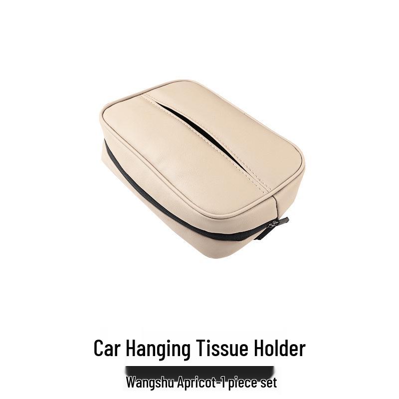 AITO M Car Leather Tissue Holder: Headrest Strap Pull-Out Box