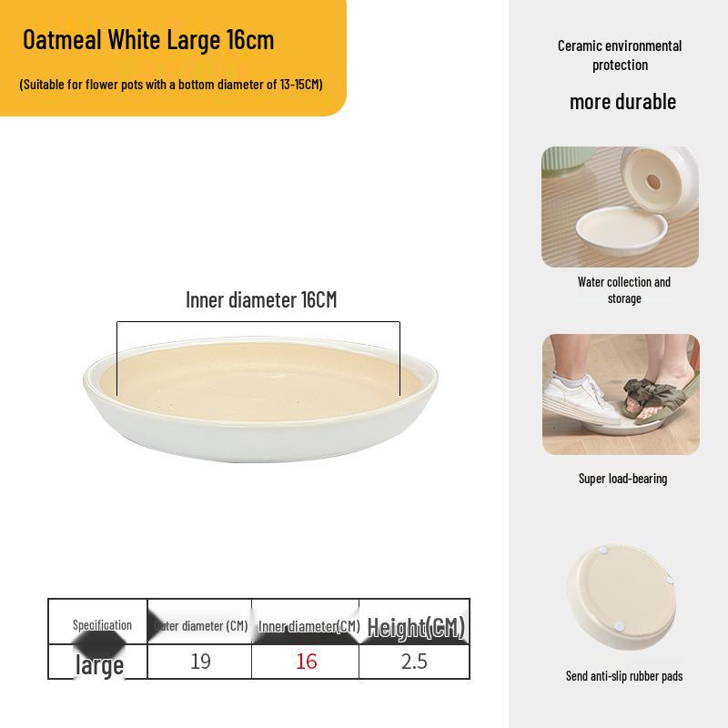 Große Keramik-Auffangschale für Sukkulenten und Bonsai