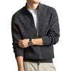 Men's High-Quality Winter Wool Chunky Knit Sweater - Anti-Pilling, Thick, Zipper Base Layer